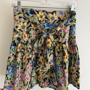 Dress Forum Vibrant Floral Mini Skirt